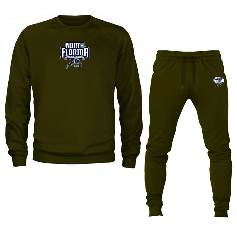 Men's  UNF Ospreys  Crewneck Sweatshirt Joggers Suit